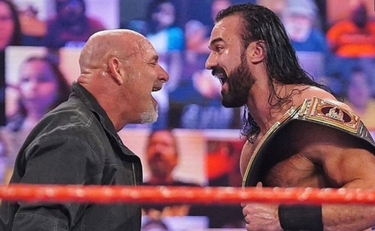 WWE Goldberg desafía a Drew McIntyre por el campeonato